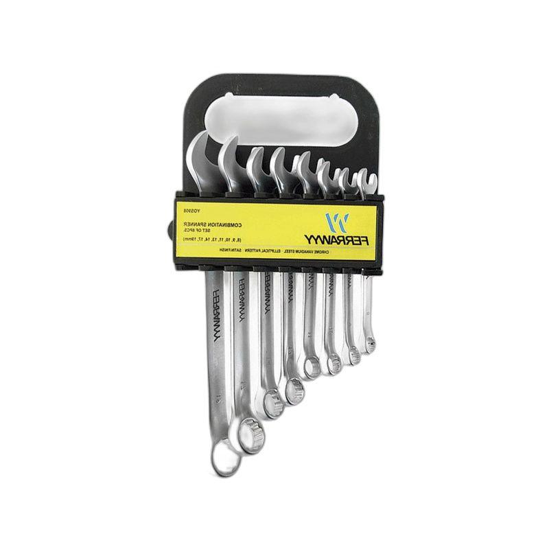 LLAVE COMBINADA MET CR-V SATIN Set x8 FERRAWYY-5