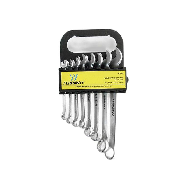 LLAVE COMBINADA MET CR-V SATIN Set x8 FERRAWYY-6