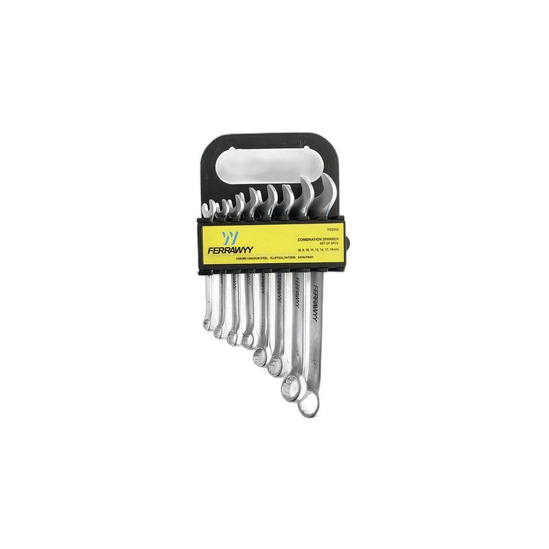 LLAVE COMBINADA MET CR-V SATIN Set x8 FERRAWYY-8