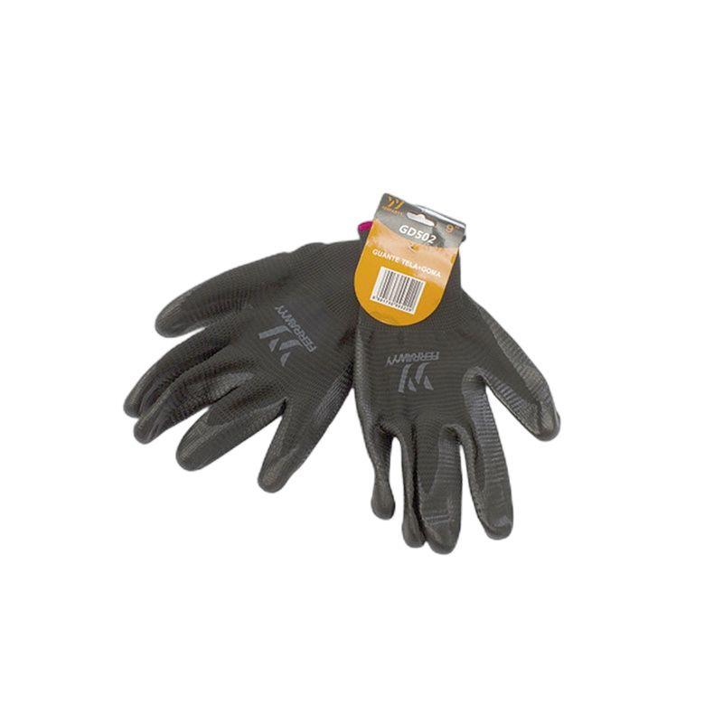 GUANTE TELA/GOMA 9'' NEGRO FERRAWYY-4