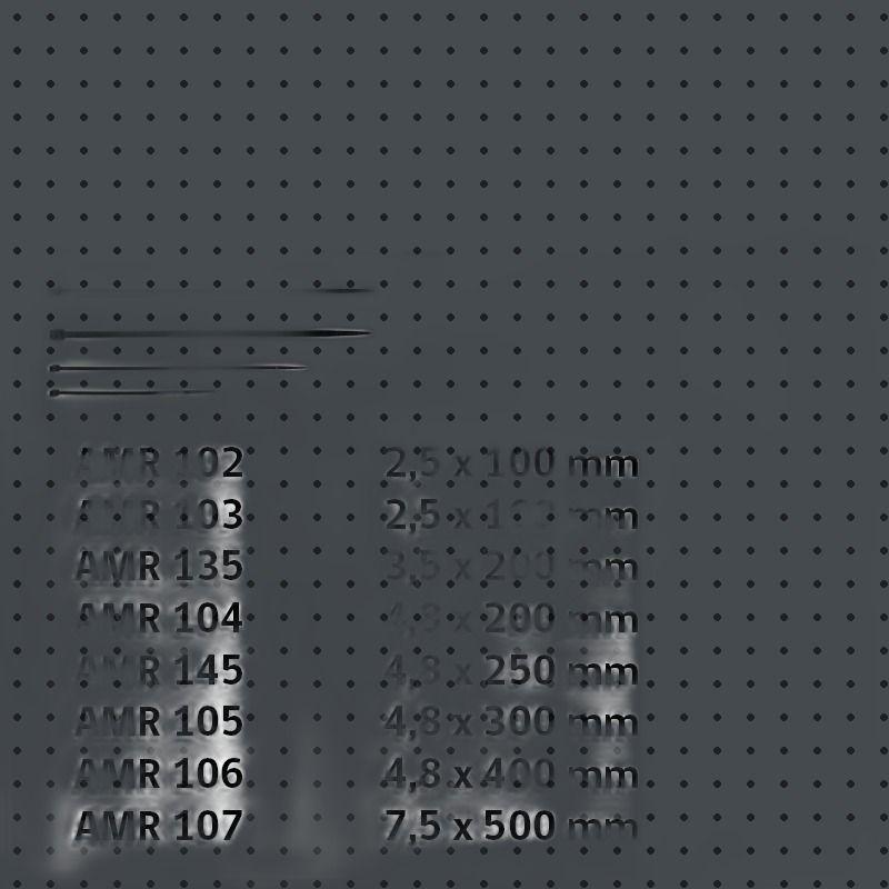 AMARRA PLASTICA NEGRA 2.5 X 160MM 100UN UYU-6