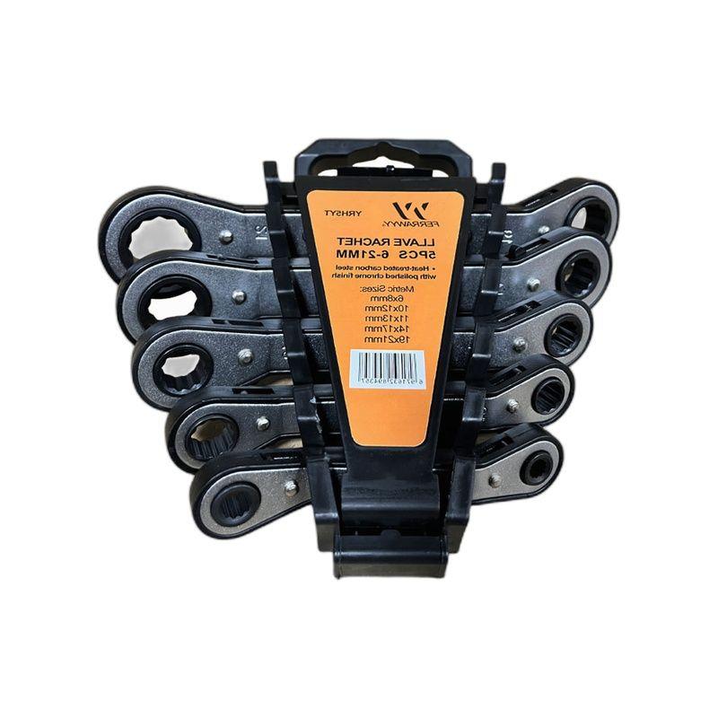 LLAVE RACHET 5PCS 6-21MM FERRAWYY-YT-3