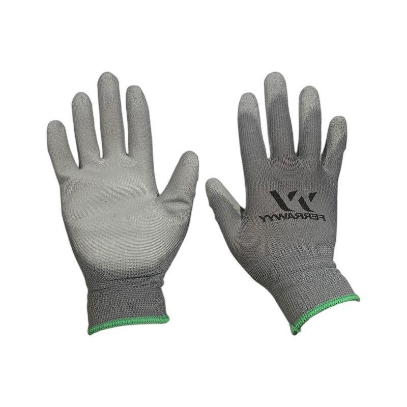 GUANTE TELA+GOMA  GD7003 7'' GRIS  FERRAWYY-YT-3