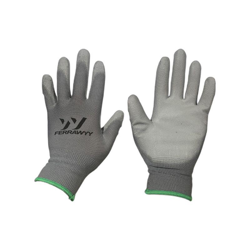 GUANTE TELA+GOMA  GD7003 7'' GRIS  FERRAWYY-YT-4
