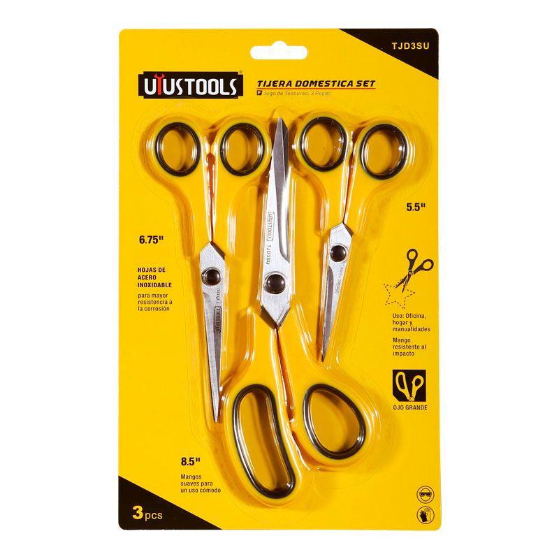 TIJERA DOMESTICA SET DE 3PCS UYUSTOOLS-1