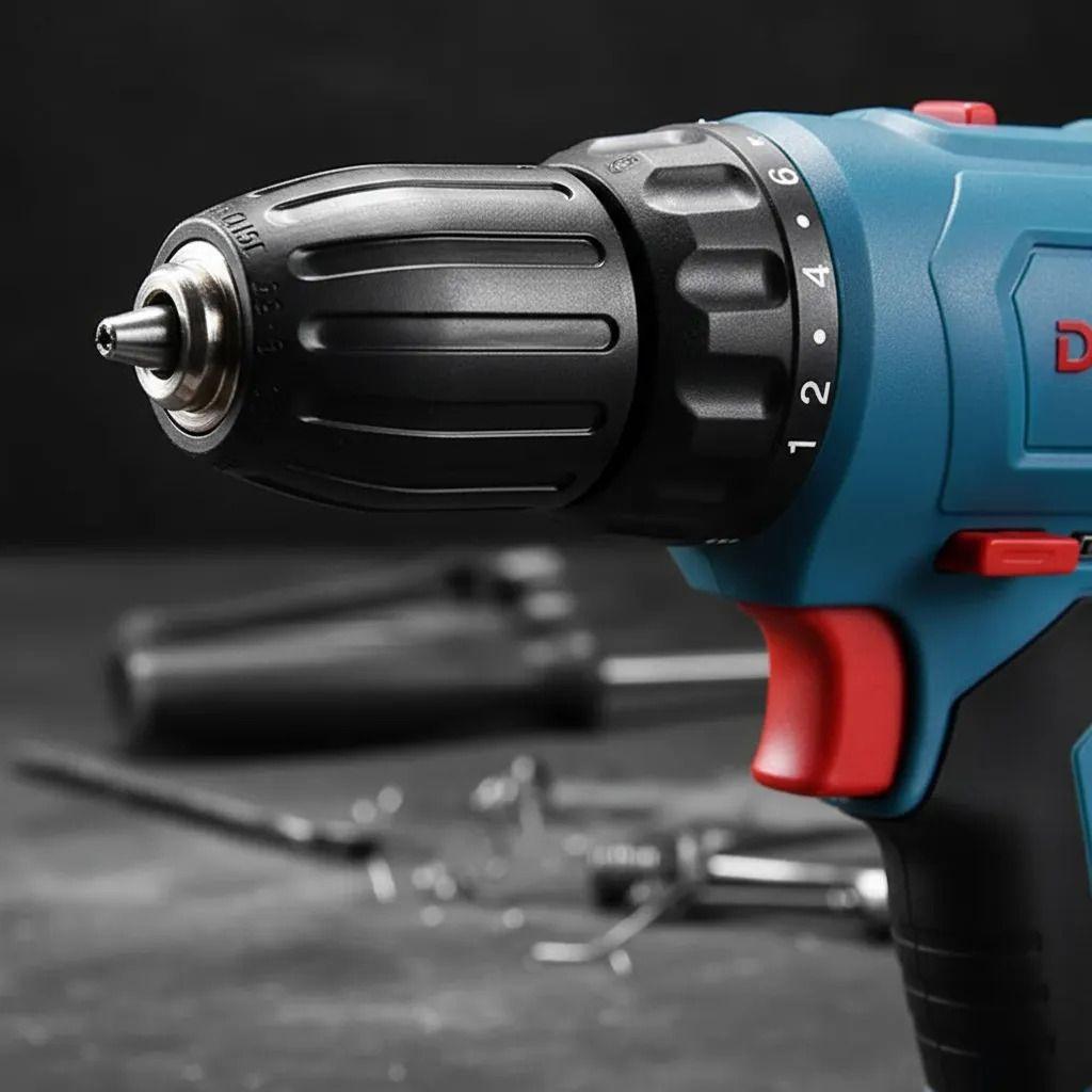 Taladro Percutor Inalambrico 10mm 12v Batx2 2ah Dong Cheng-3