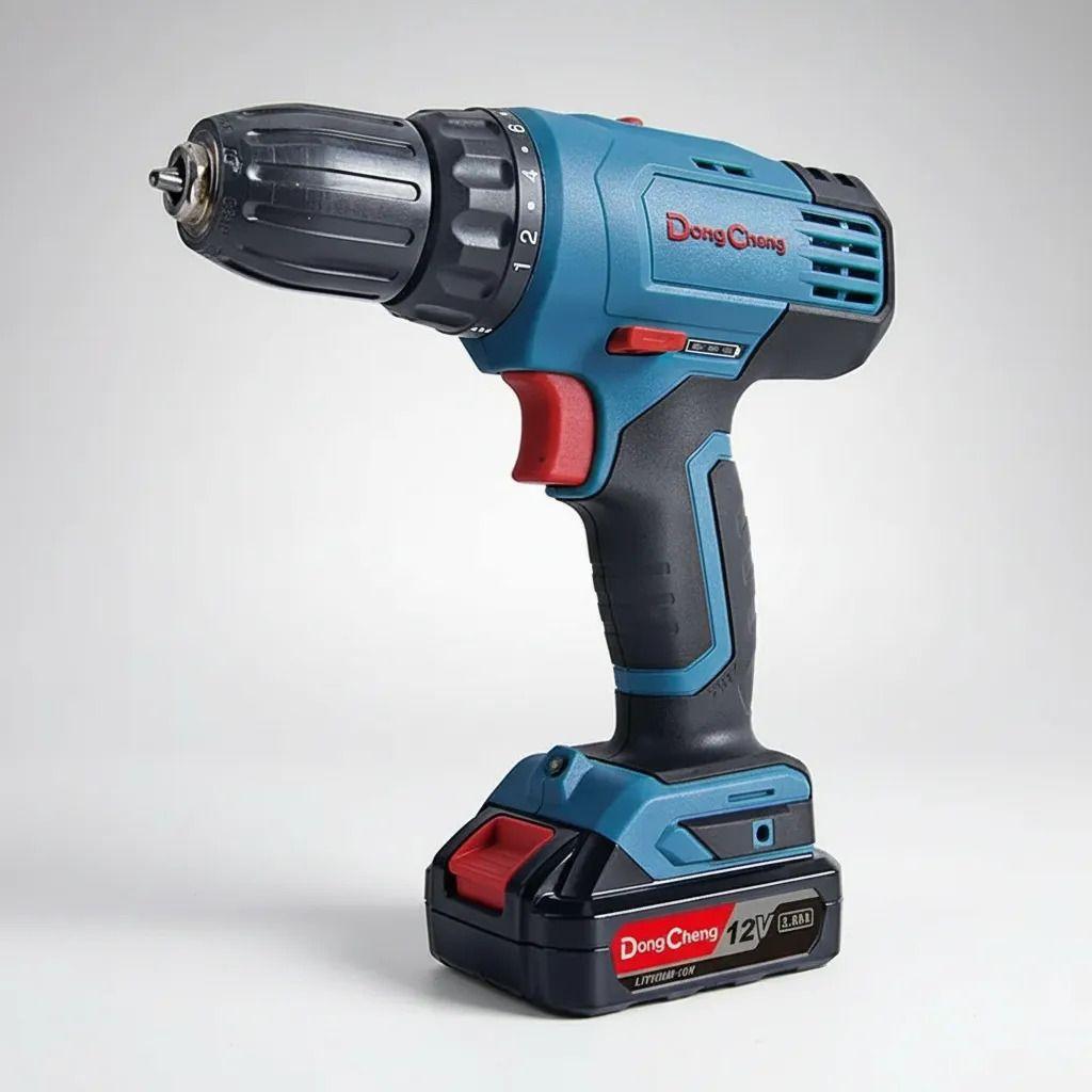 Taladro Percutor Inalambrico 10mm 12v Batx2 2ah Dong Cheng-4