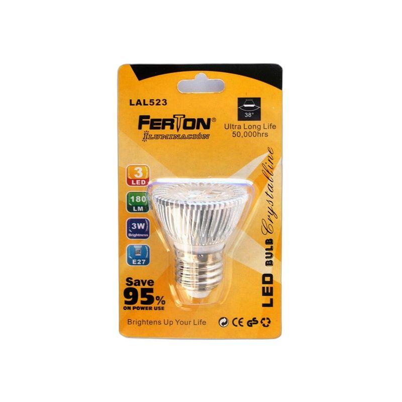 LAMPARA LED E27 3X1W 50X55MM FERTON-7