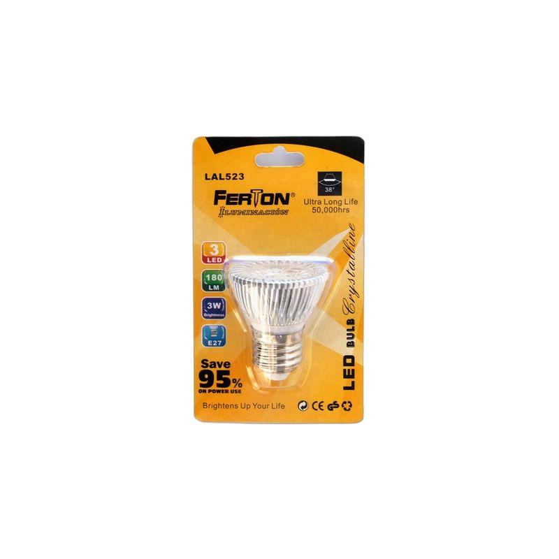 LAMPARA LED E27 3X1W 50X55MM FERTON-8