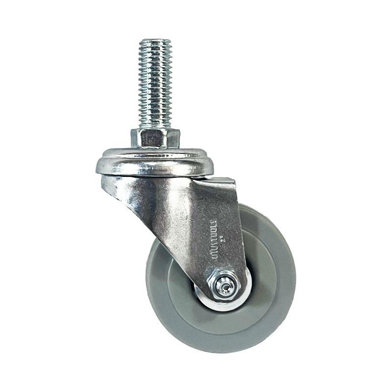 Rueda Industrial Gris  Con Rosca 2  40kg Uyu-1