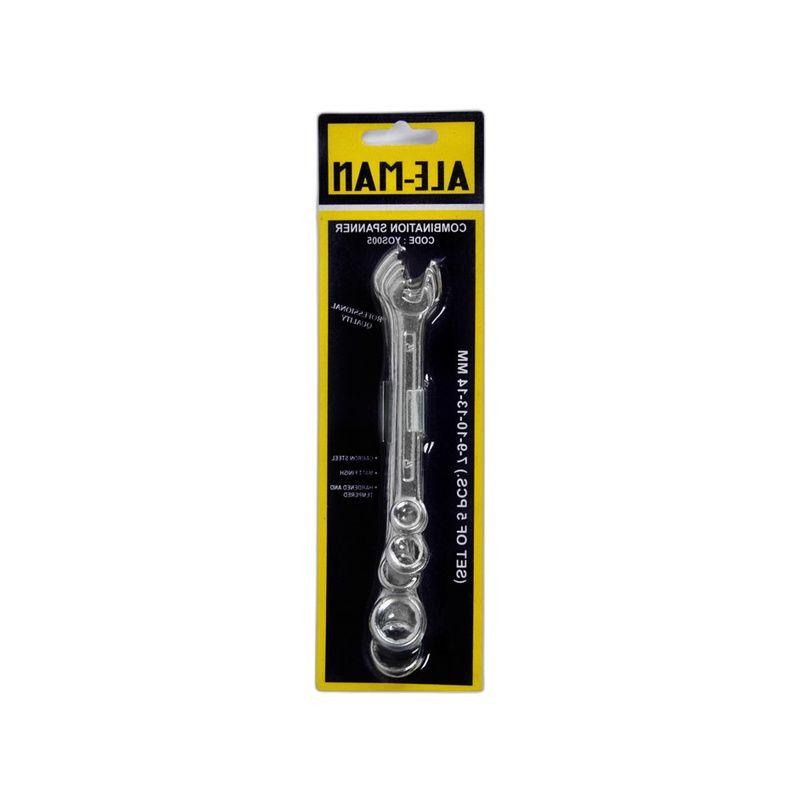LLAVE COMBINADA CHICA (7-14MM) Set x5 ALE-MAN-4