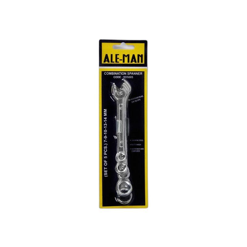 LLAVE COMBINADA CHICA (7-14MM) Set x5 ALE-MAN-6