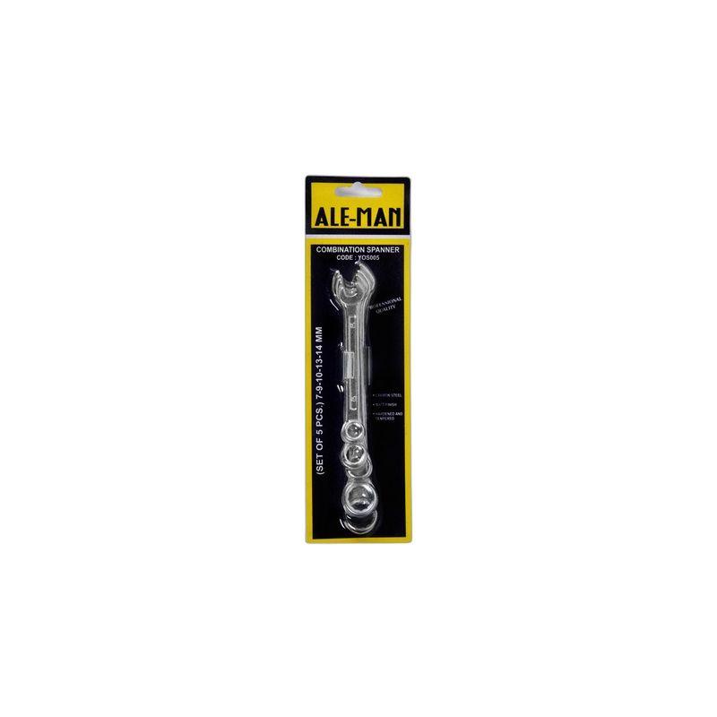 LLAVE COMBINADA CHICA (7-14MM) Set x5 ALE-MAN-8