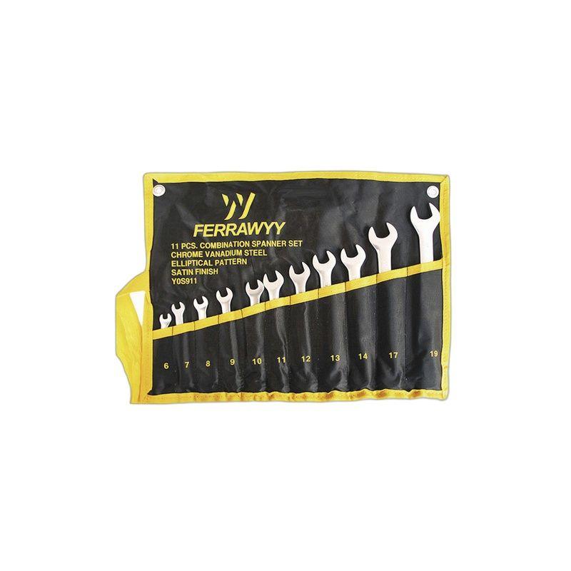 LLAVES COMBINADAS CR-V SATIN Set x11 FERRAWYY-6