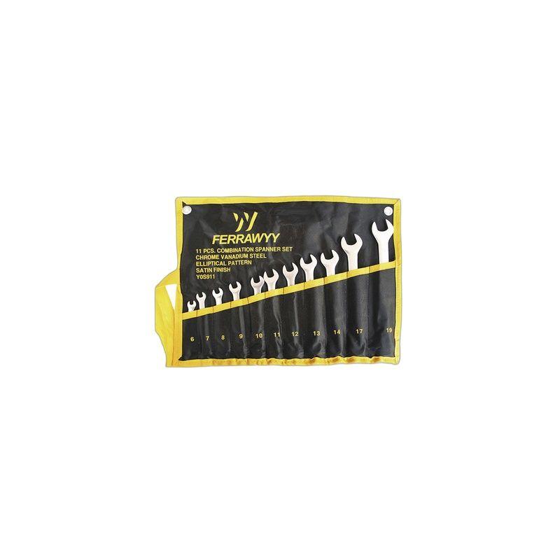 LLAVES COMBINADAS CR-V SATIN Set x11 FERRAWYY-9