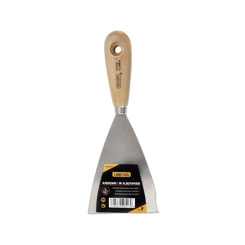 ESPATULA 4" MANGO MADERA UYUSTOOLS-4