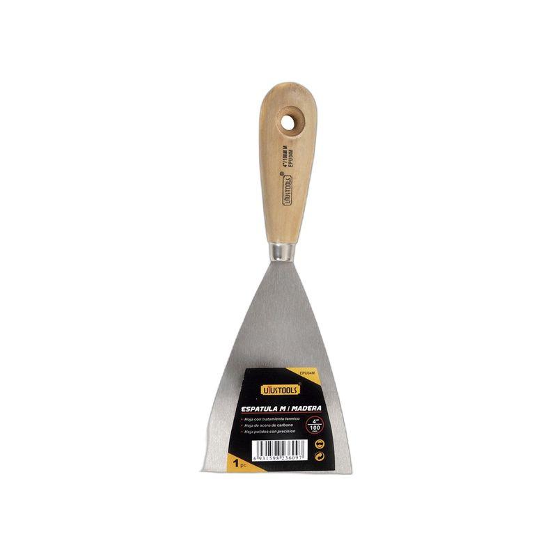 ESPATULA 4" MANGO MADERA UYUSTOOLS-5