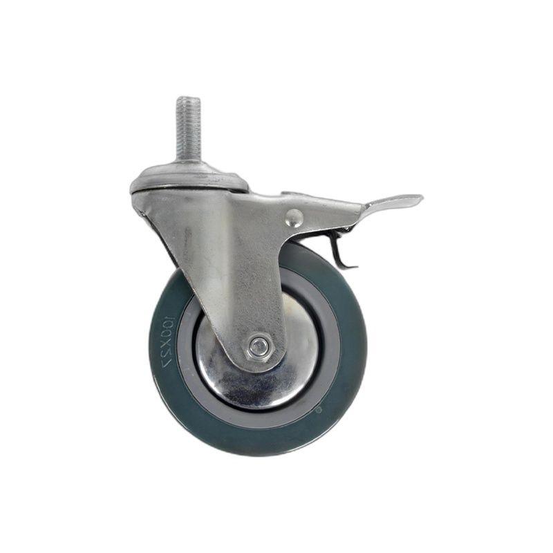 RUEDA INDUSTRIAL GRIS 2.5'' ROSCA CON FRENO FERRAWYY-3