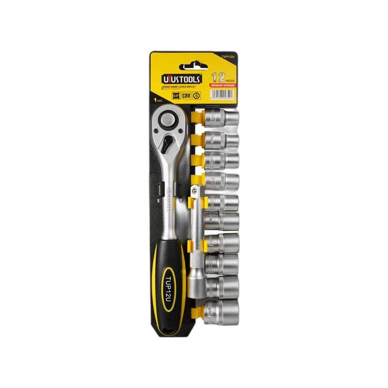 LLAVE RATCHET 1/2" Y DADOS 12 PCS UYUSTOOLS-2