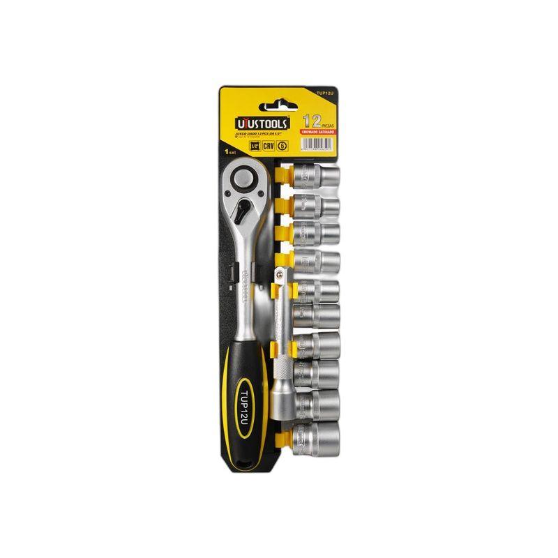 LLAVE RATCHET 1/2" Y DADOS 12 PCS UYUSTOOLS-4