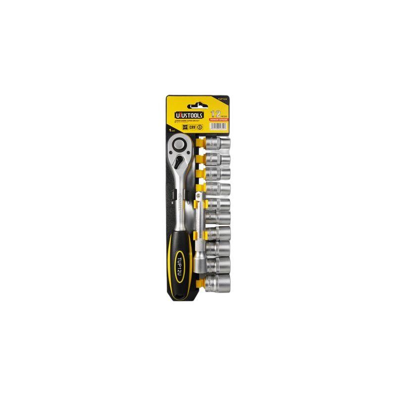 LLAVE RATCHET 1/2" Y DADOS 12 PCS UYUSTOOLS-5