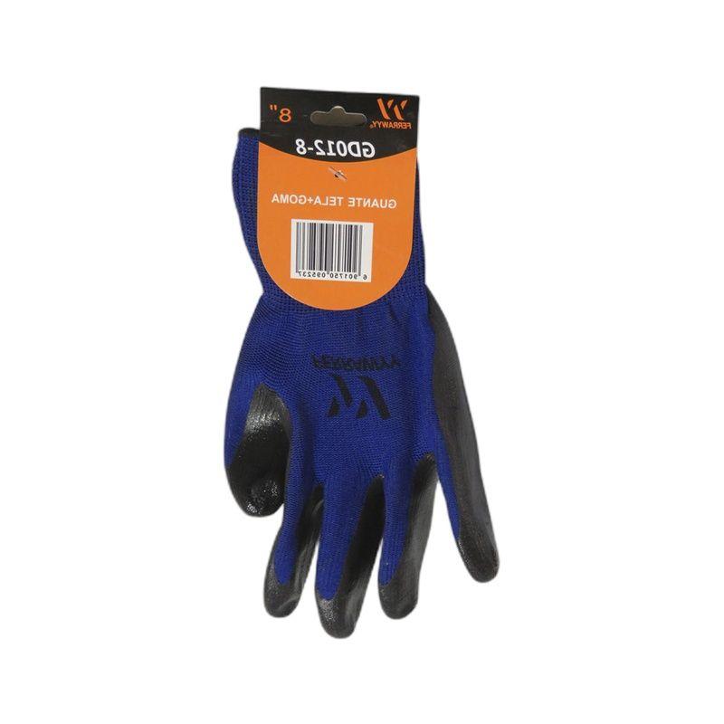 GUANTE TELA+GOMA  GD-012 8'' FERRAWYY-YT-3