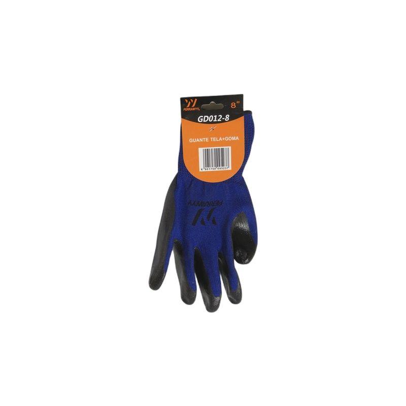 GUANTE TELA+GOMA  GD-012 8'' FERRAWYY-YT-5
