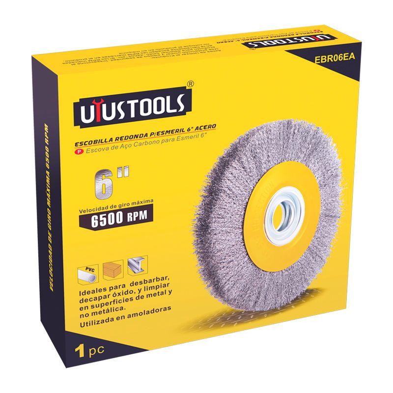 GRATA REDONDA P/ESMERIL 6"ACERO UYU-0