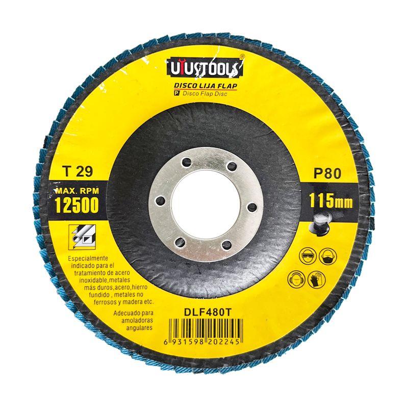 DISCO FLAP 4 1/2" ACERO INOX/METAL Pack x10 UYUSTOOLS-0