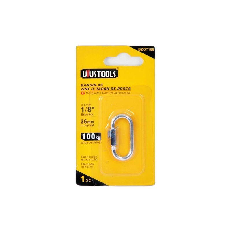MOSQUETON Con ROSCA 1/8 UYUSTOOLS-4
