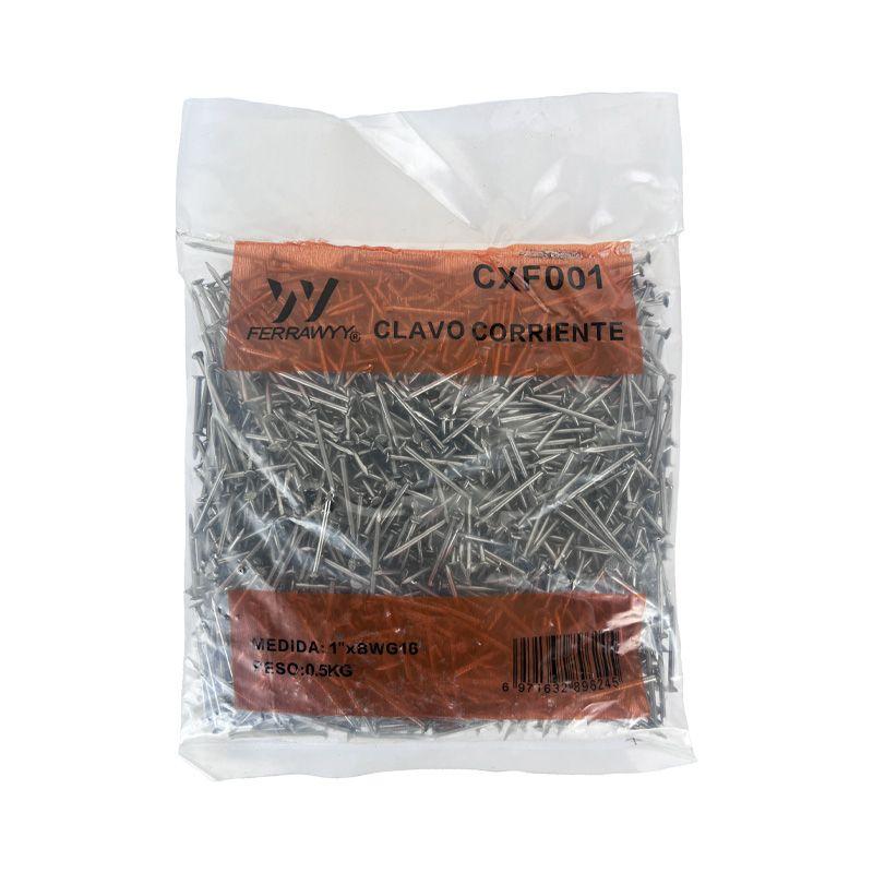 CLAVO CORRIENTE BWG16X1" 0.5KG/SET FERRAWYY-0