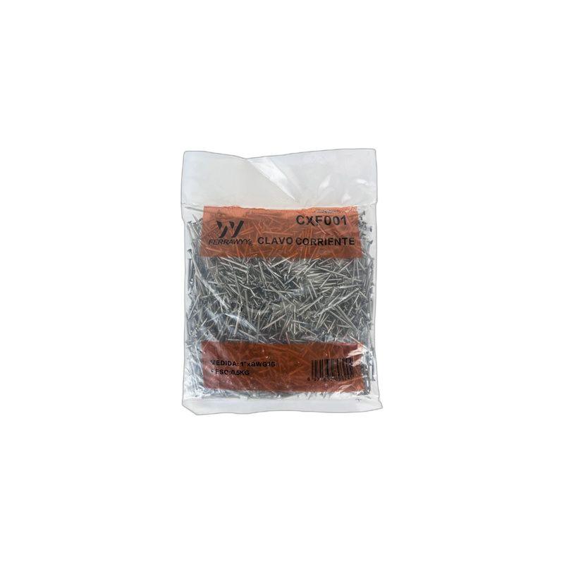CLAVO CORRIENTE BWG16X1" 0.5KG/SET FERRAWYY-4