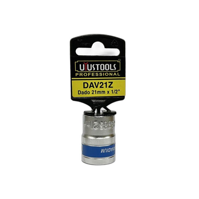 DADO 21MM-1/2" AZUL C/COLGADOR UYUSTOOLS-1