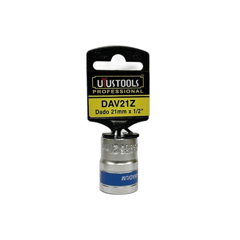 DADO 21MM-1/2" AZUL C/COLGADOR UYUSTOOLS-3