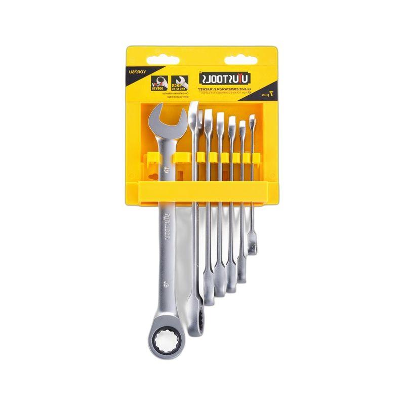 JGO 7 PCS LLAVE COMBINADA RACHET 8-19MM UYU-3