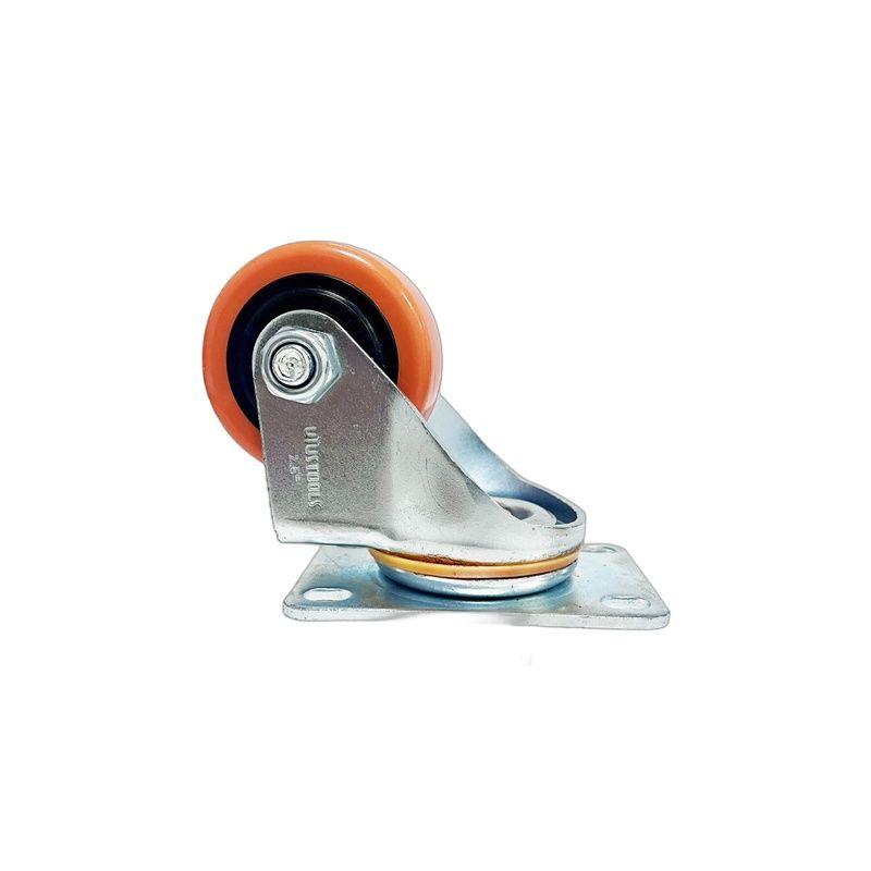 RUEDA INDUSTRIAL PVC/NARANJO 30KG 1.5'' UYU-5