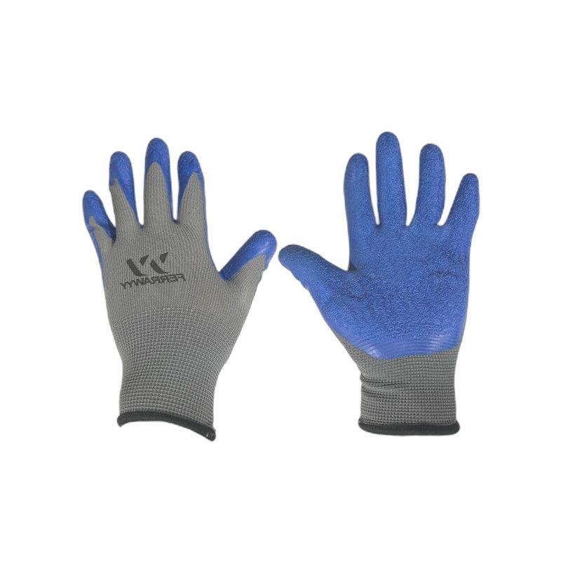 GUANTE TELA/GOMA 8'' AZUL FERRAWYY-5