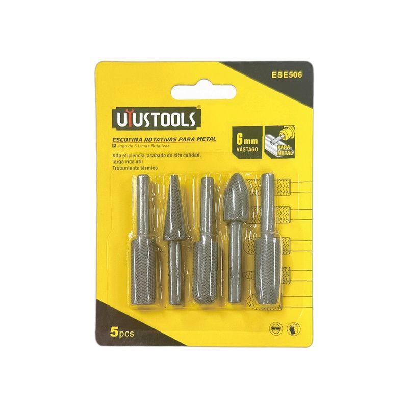 ESCOFINA ROTATIVAS 5 PIEZAS PARA METAL 6MM UYU-1
