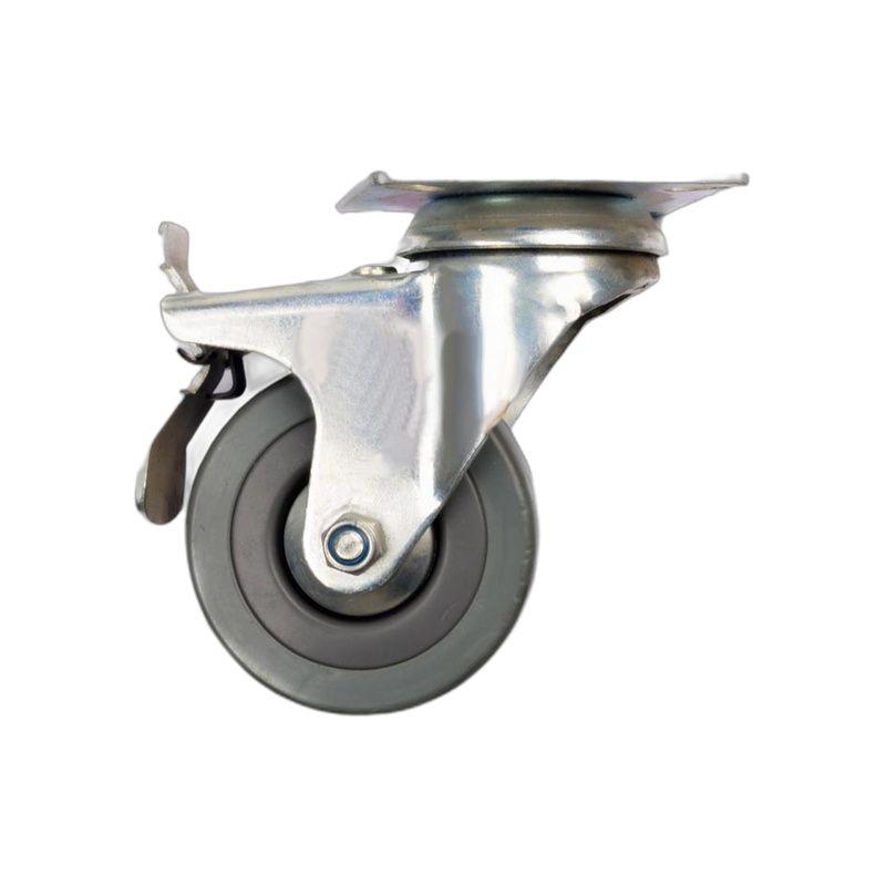 RUEDA INDUSTRIAL GRIS 2.5" CON FRENO-3