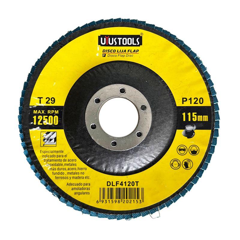 DISCO FLAP 4 1/2" ACERO INOX/METAL Pack x10 UYUSTOOLS-0
