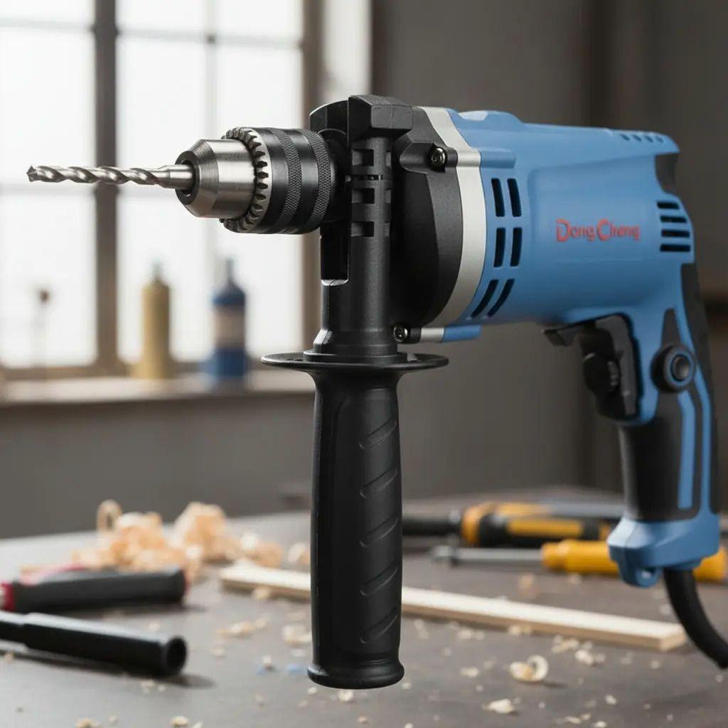 Taladro Percutor 710w 13mm Velocidad Variable Dong Cheng-5