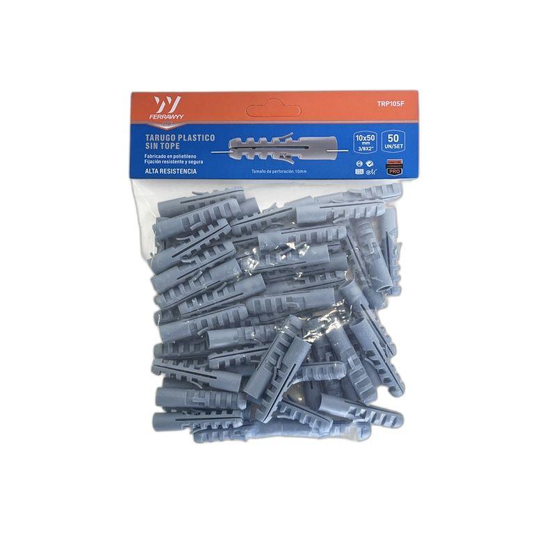 TARUGO PLASTICO SIN TOPE 10X50MM 50UN/SET FERRAWYY-2