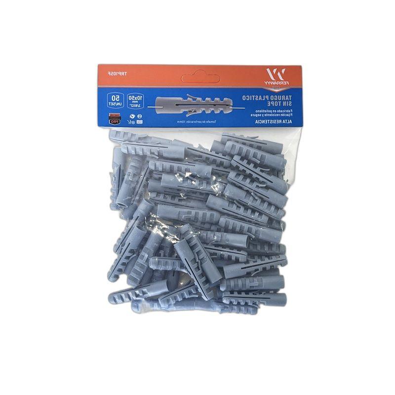 TARUGO PLASTICO SIN TOPE 10X50MM 50UN/SET FERRAWYY-3