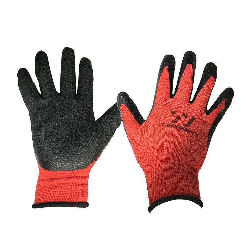 GUANTE TELA/GOMA 8'' ROJO FERRAWYY-4
