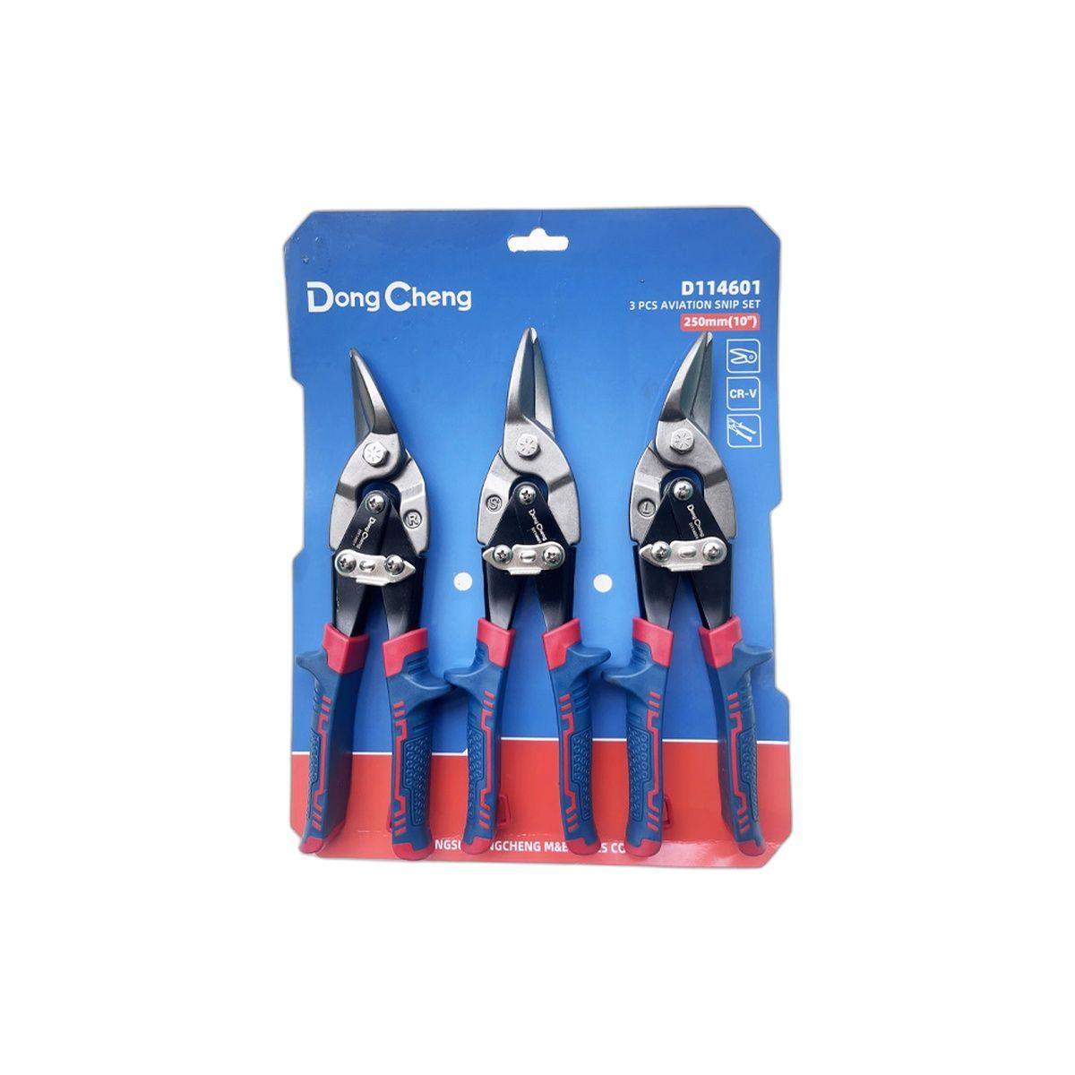 TIJERA AVIACION 10" 26 cm Set x3 Dong Cheng-0