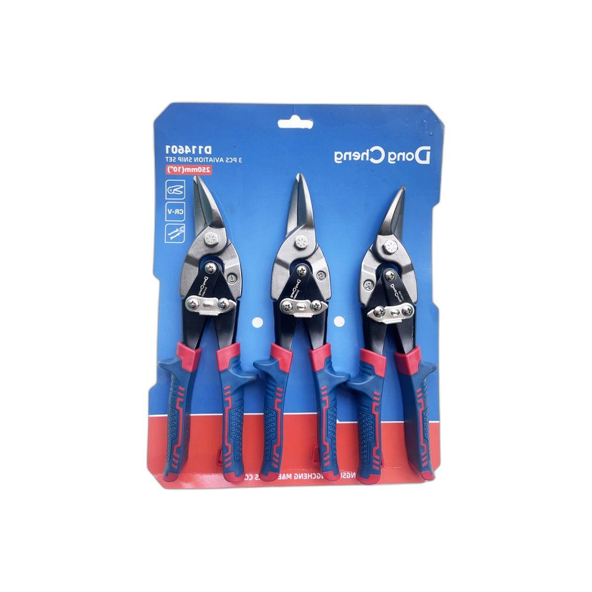 TIJERA AVIACION 10" 26 cm Set x3 Dong Cheng-3