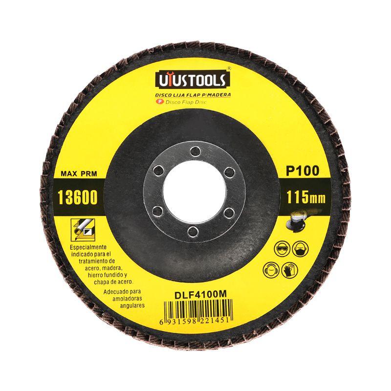 DISCO FLAP 4 1/2" MADERA/METAL GR100 UYUSTOOLS-0