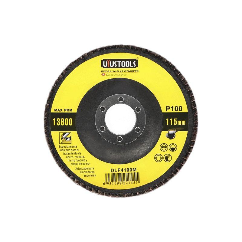 DISCO FLAP 4 1/2" MADERA/METAL GR100 UYUSTOOLS-3