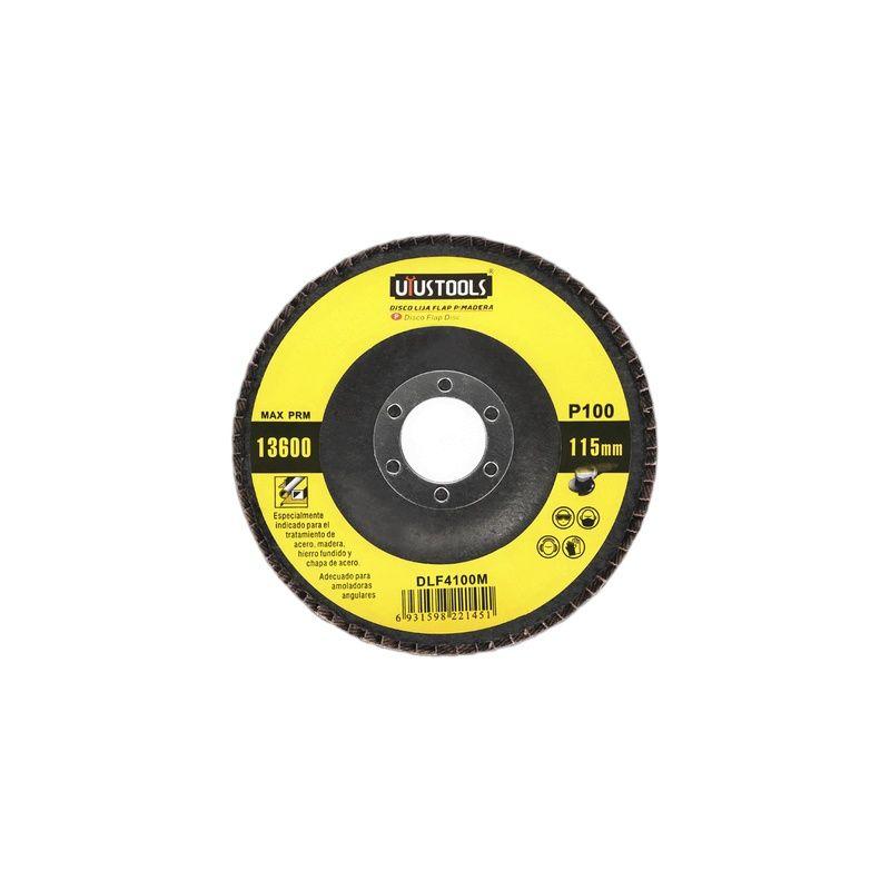 DISCO FLAP 4 1/2" MADERA/METAL GR100 UYUSTOOLS-4
