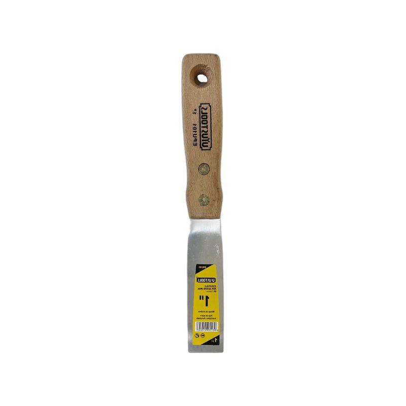 ESPATULA 1" ACERO INOX M/MADERA UYUSTOOLS-3